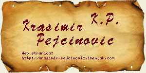 Krasimir Pejčinović vizit kartica